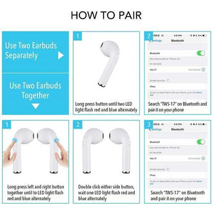 Universal Wireless Bluetooth Earbuds With Charging Box